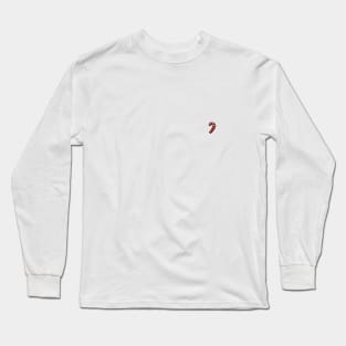 Christmas Candy Cane Doodle Art Long Sleeve T-Shirt